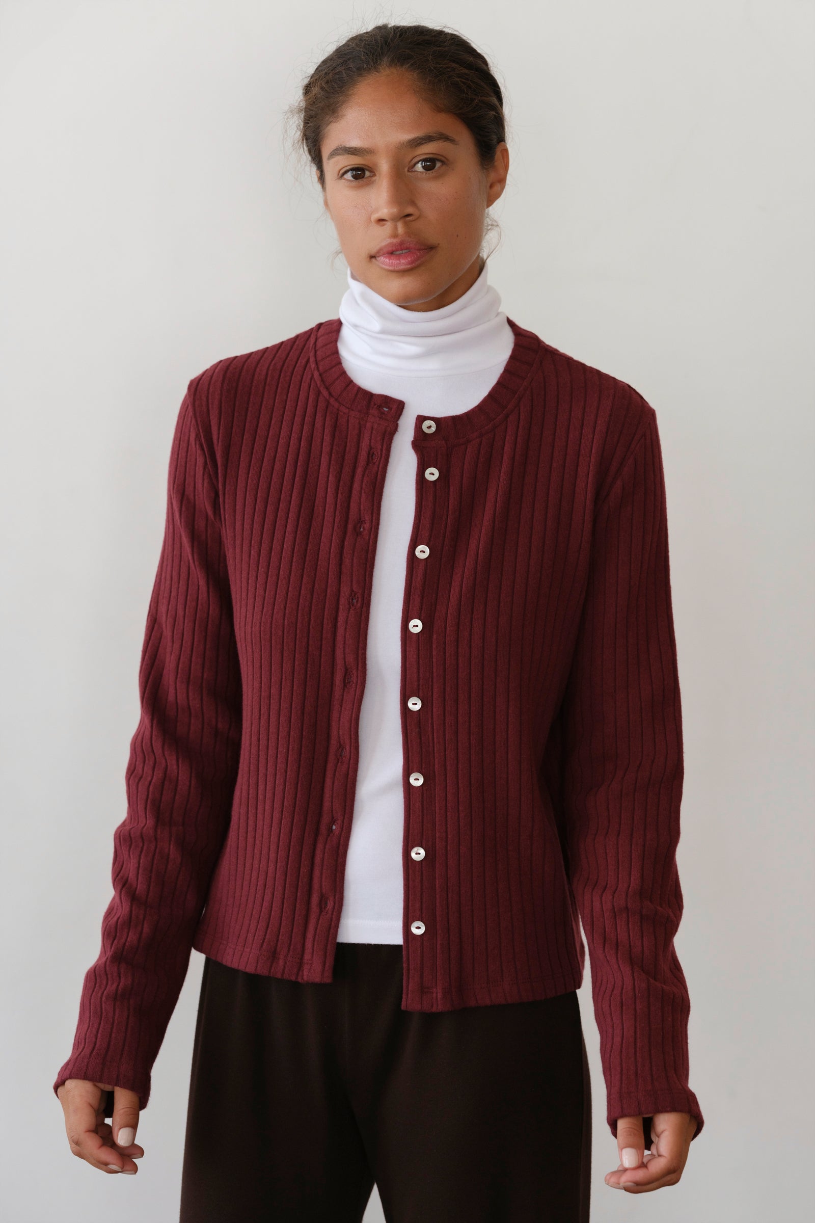 即完　CLASS 堀切 RIB KNIT CARDIGAN The Sweater Rib Cardi