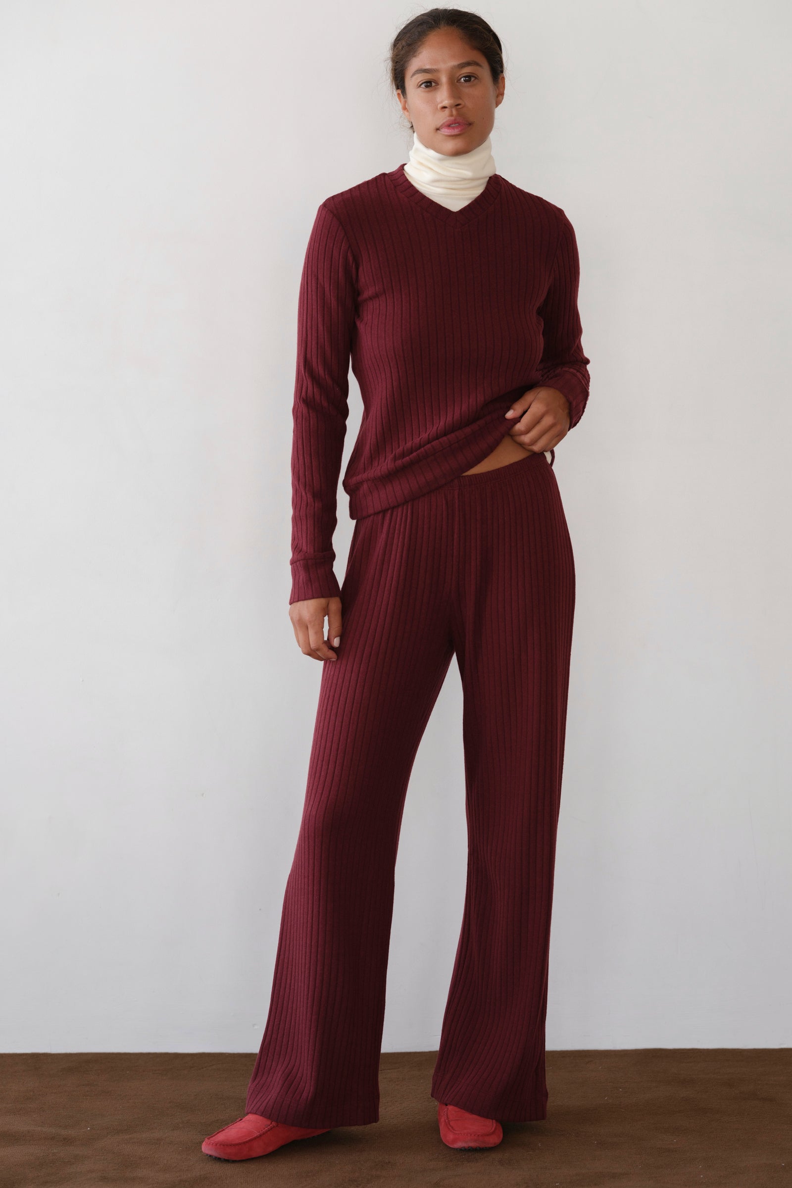 The Sweater Rib Simple Pant