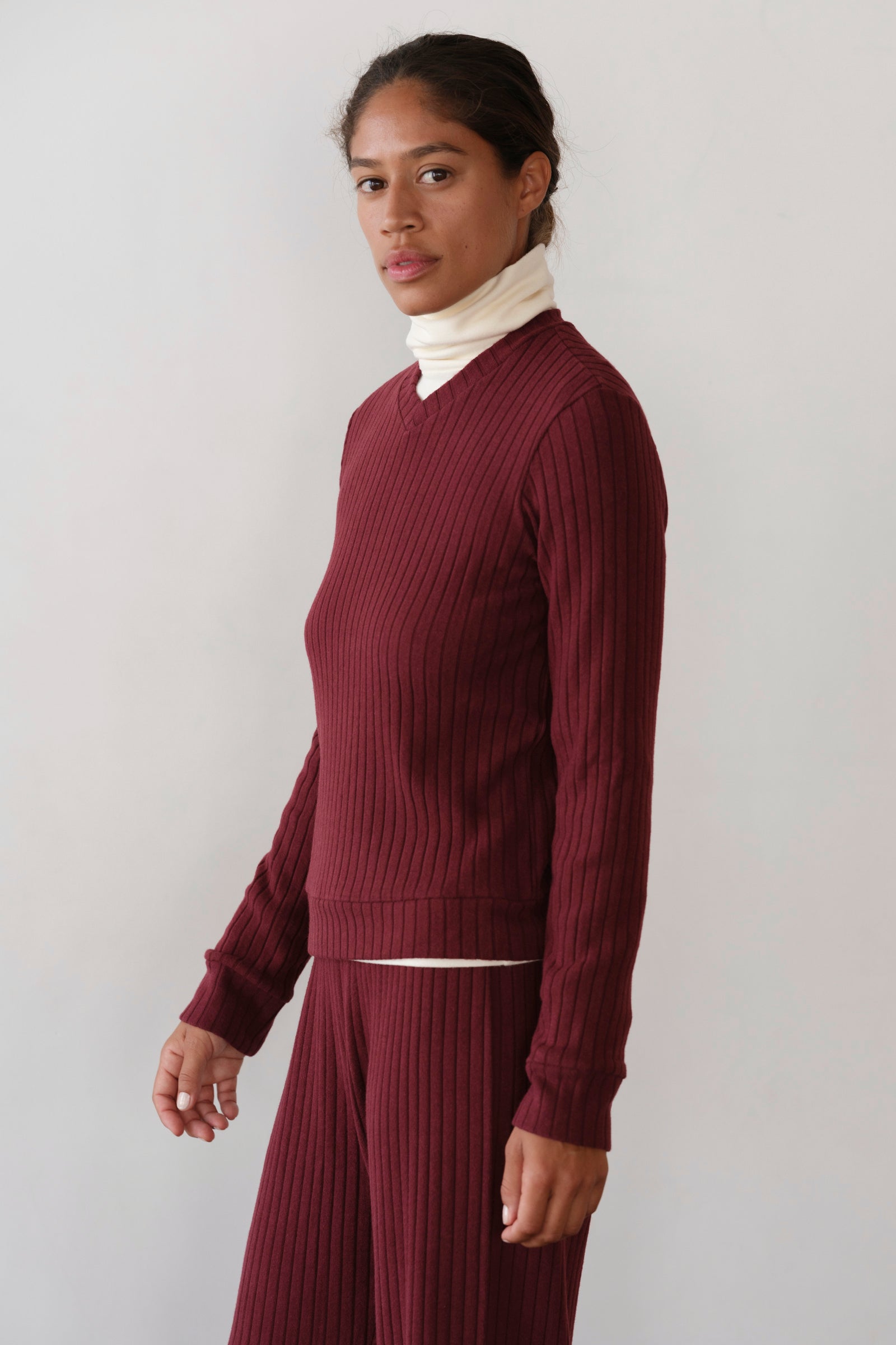 The Sweater Rib V-Neck