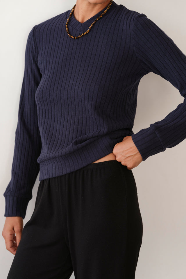 The Sweater Rib V-Neck