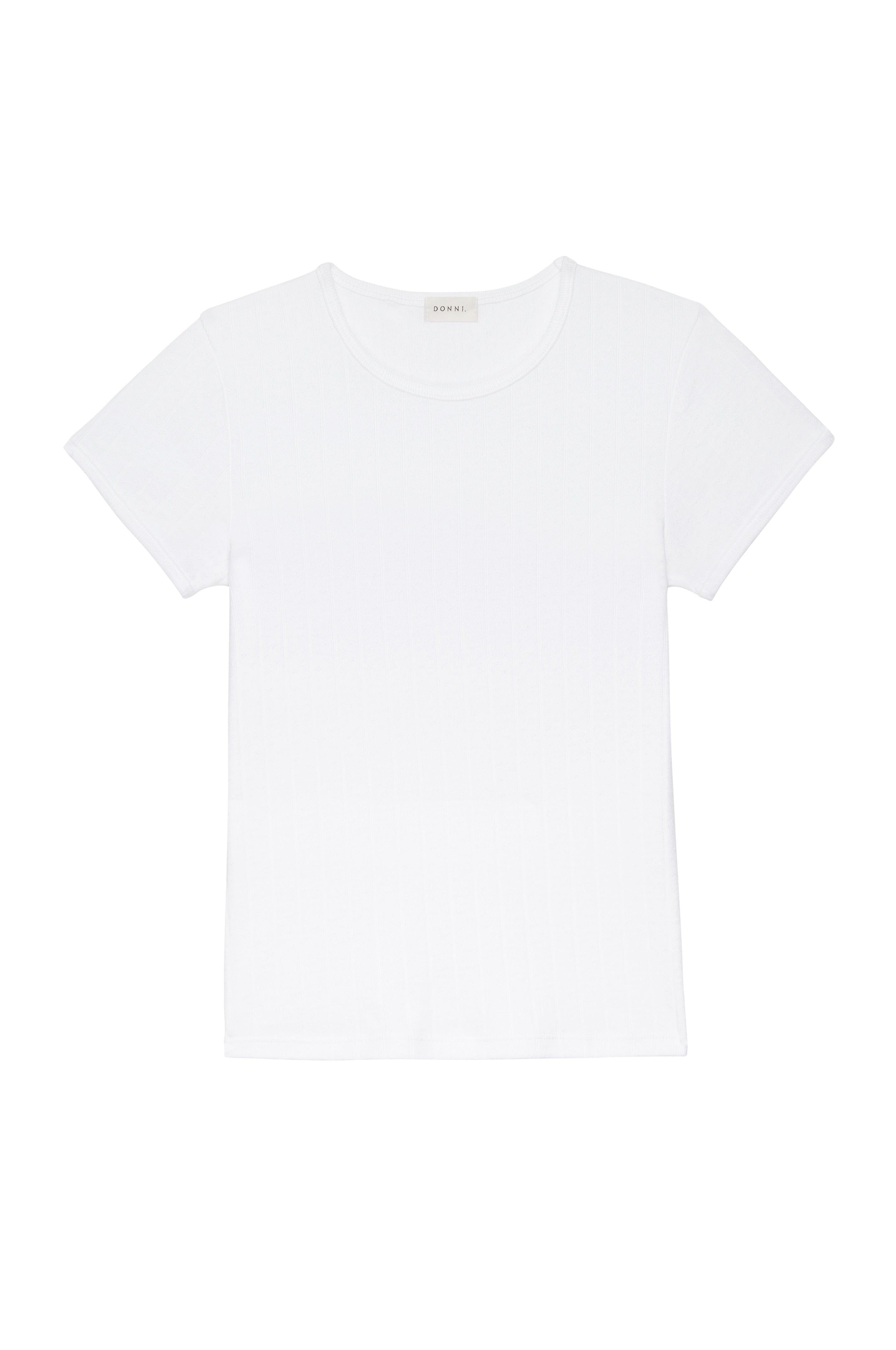 The Pointelle Baby Tee
