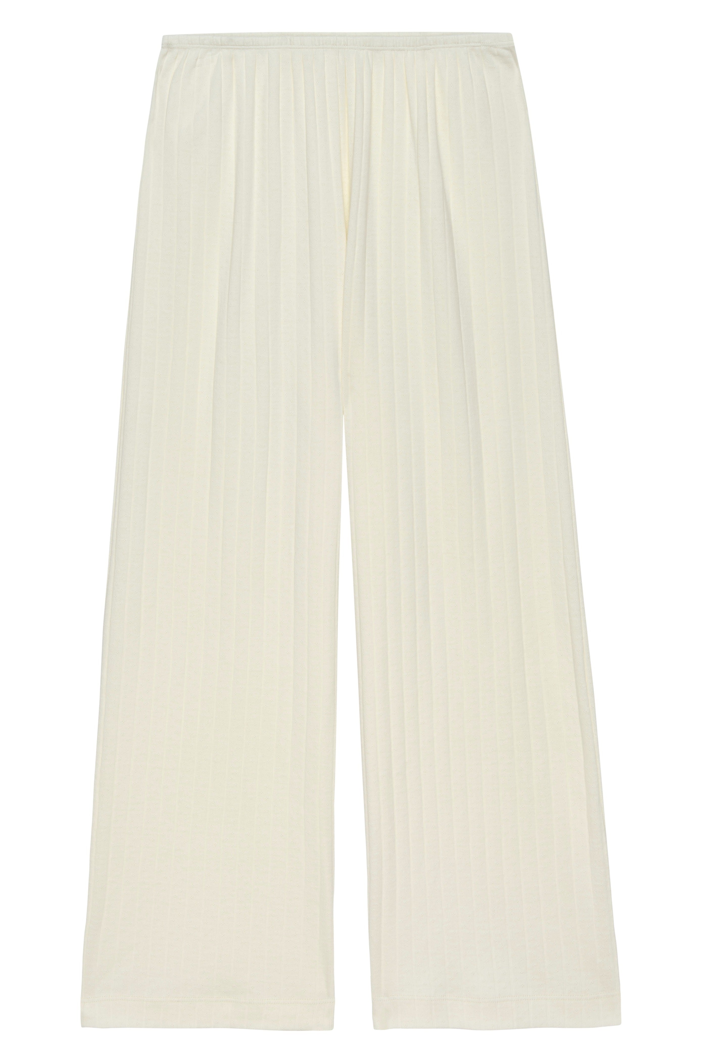 The Pointelle Simple Crop Pant