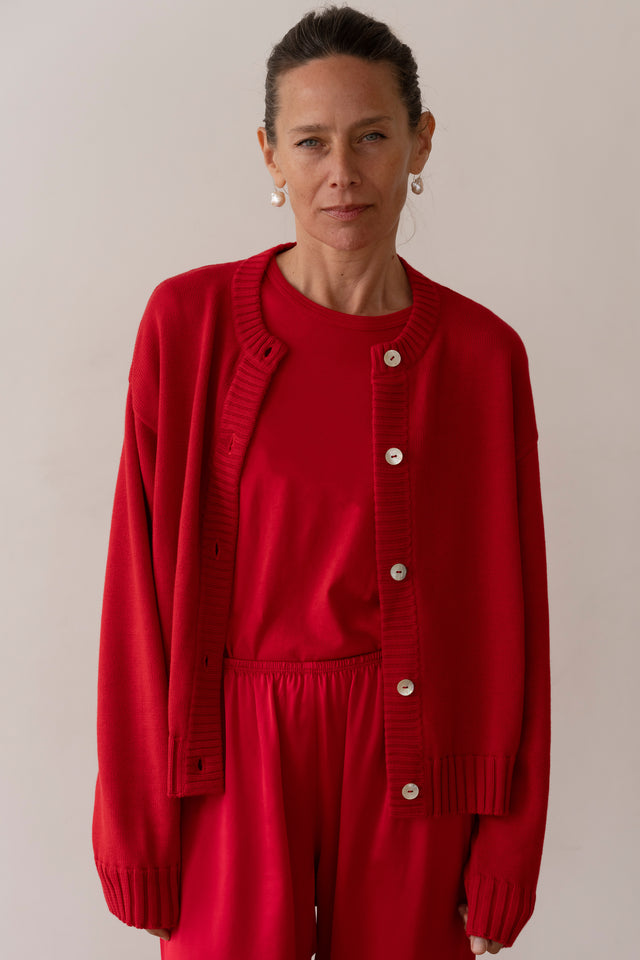 The Cotton Knit Cardigan