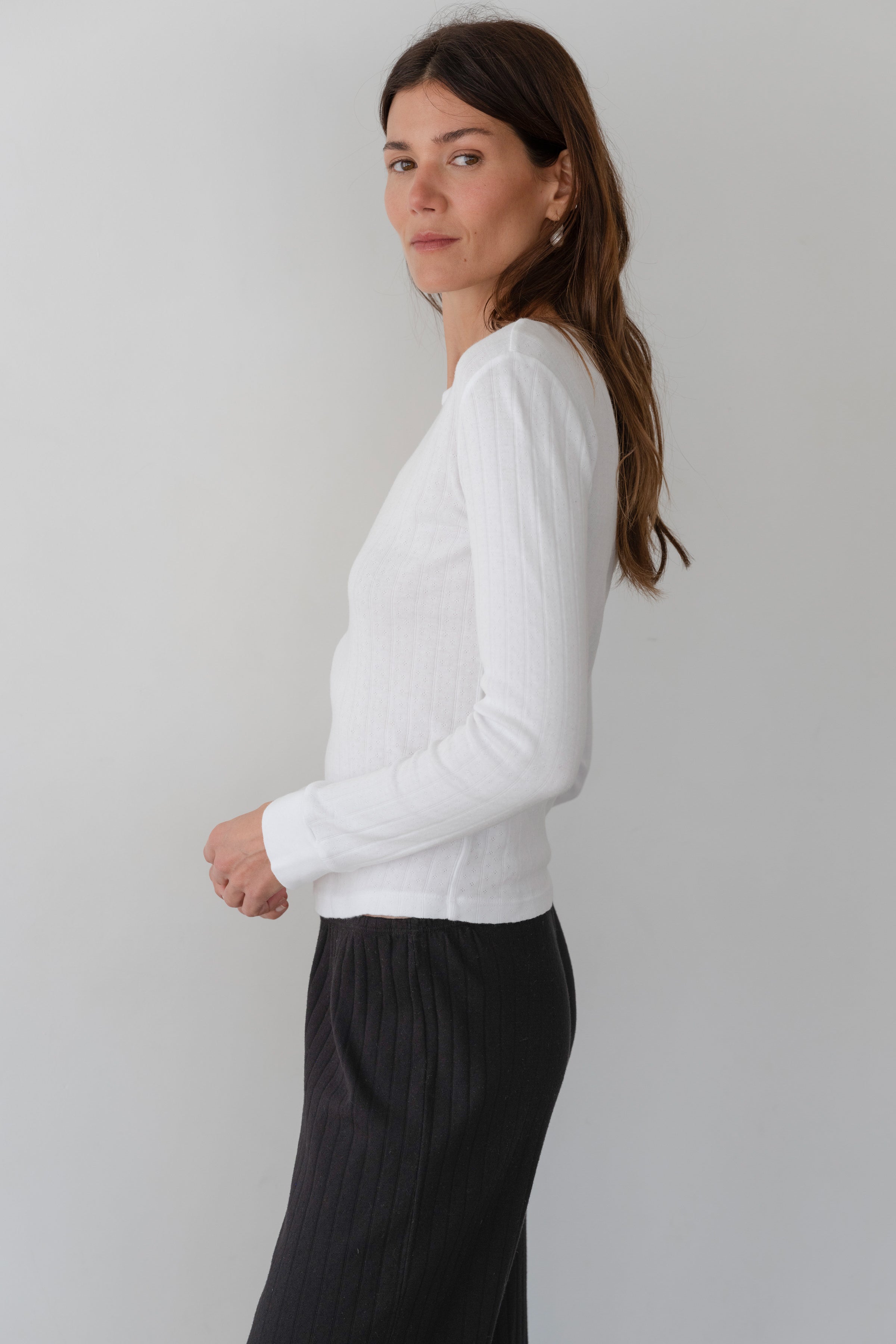The Pointelle Long Sleeve