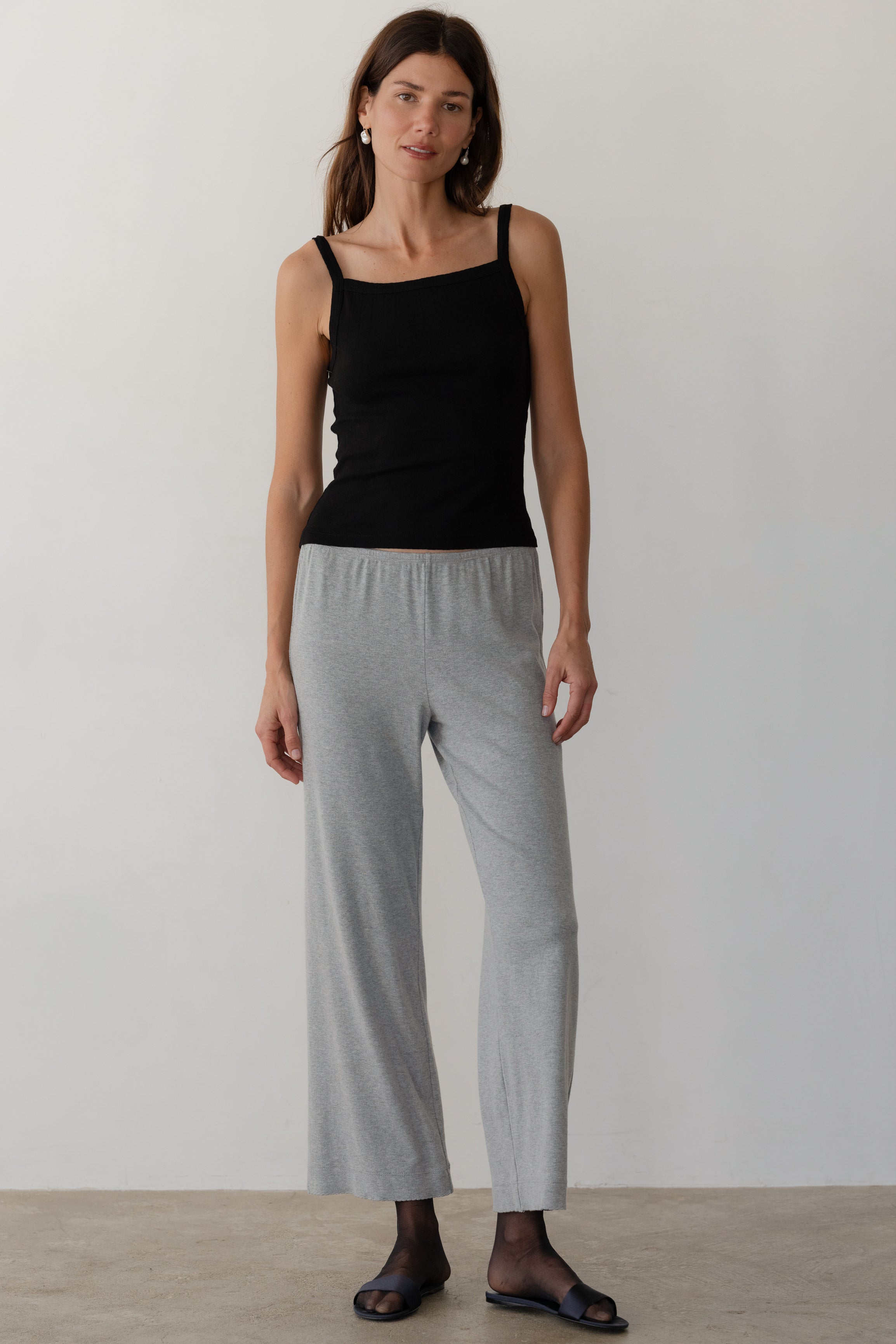 The Baby Rib Scallop Pant