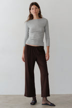 The Baby Rib Scallop Pant