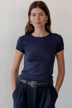 The Pointelle Baby Tee