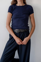 The Pointelle Baby Tee