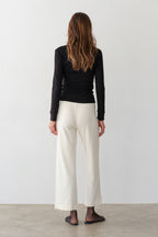 The Baby Rib Scallop Pant