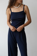 The Pointelle Square Neck Tank