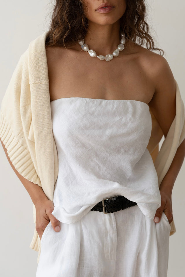 The Linen Tube Top