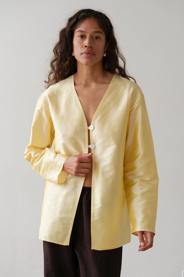 The Taffeta Split Top