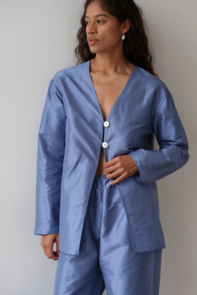 The Taffeta Split Top