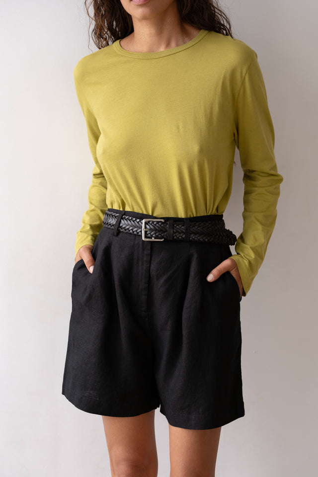 The Linen Pleated Short