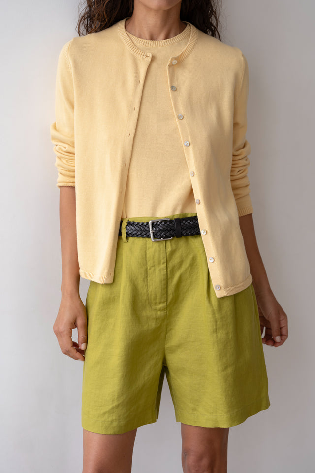 The Linen Pleated Short