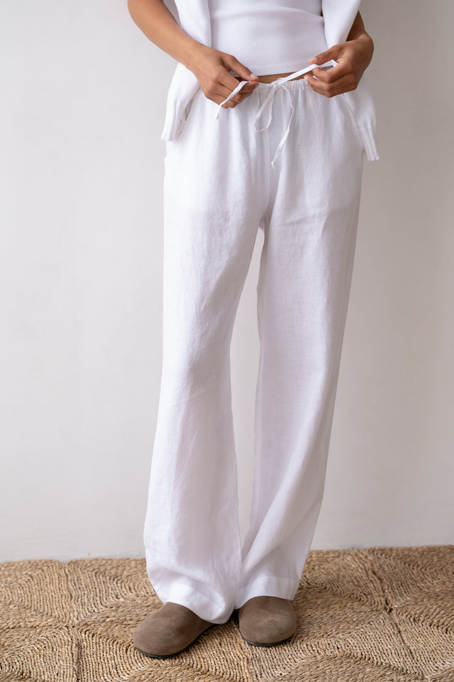 The Linen Drawstring Pant