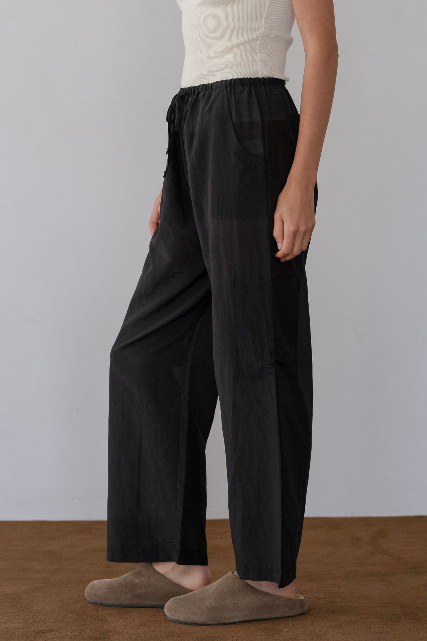 The Silk Cotton Sheer Cargo Pant