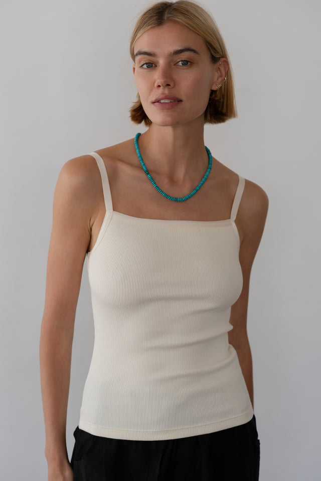 The Rib Satin Tank