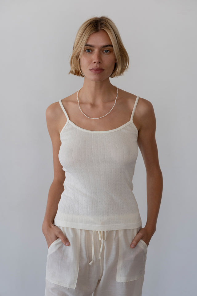The Pointelle Cami Tank