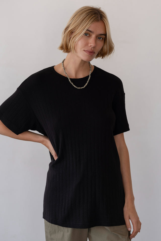 The Pointelle Oversized Tee