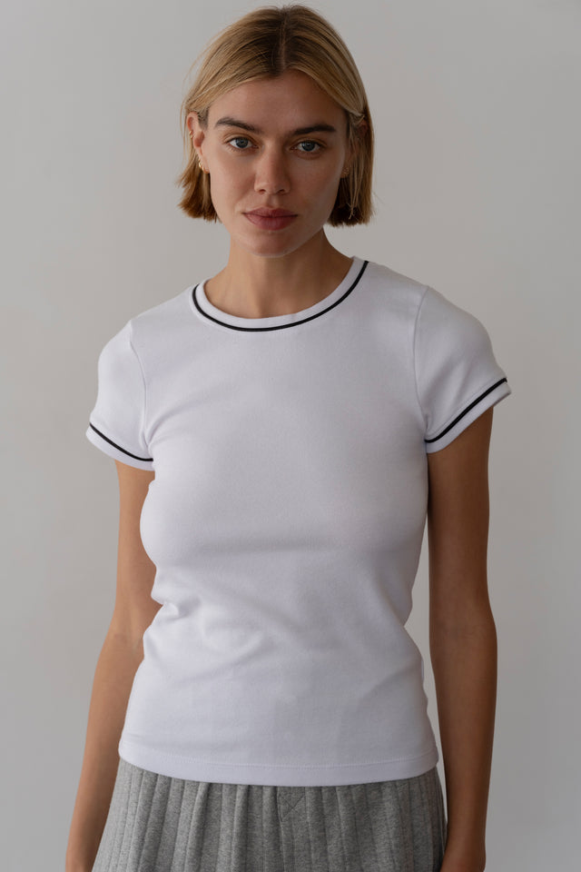 The Baby Rib Contrast Tee