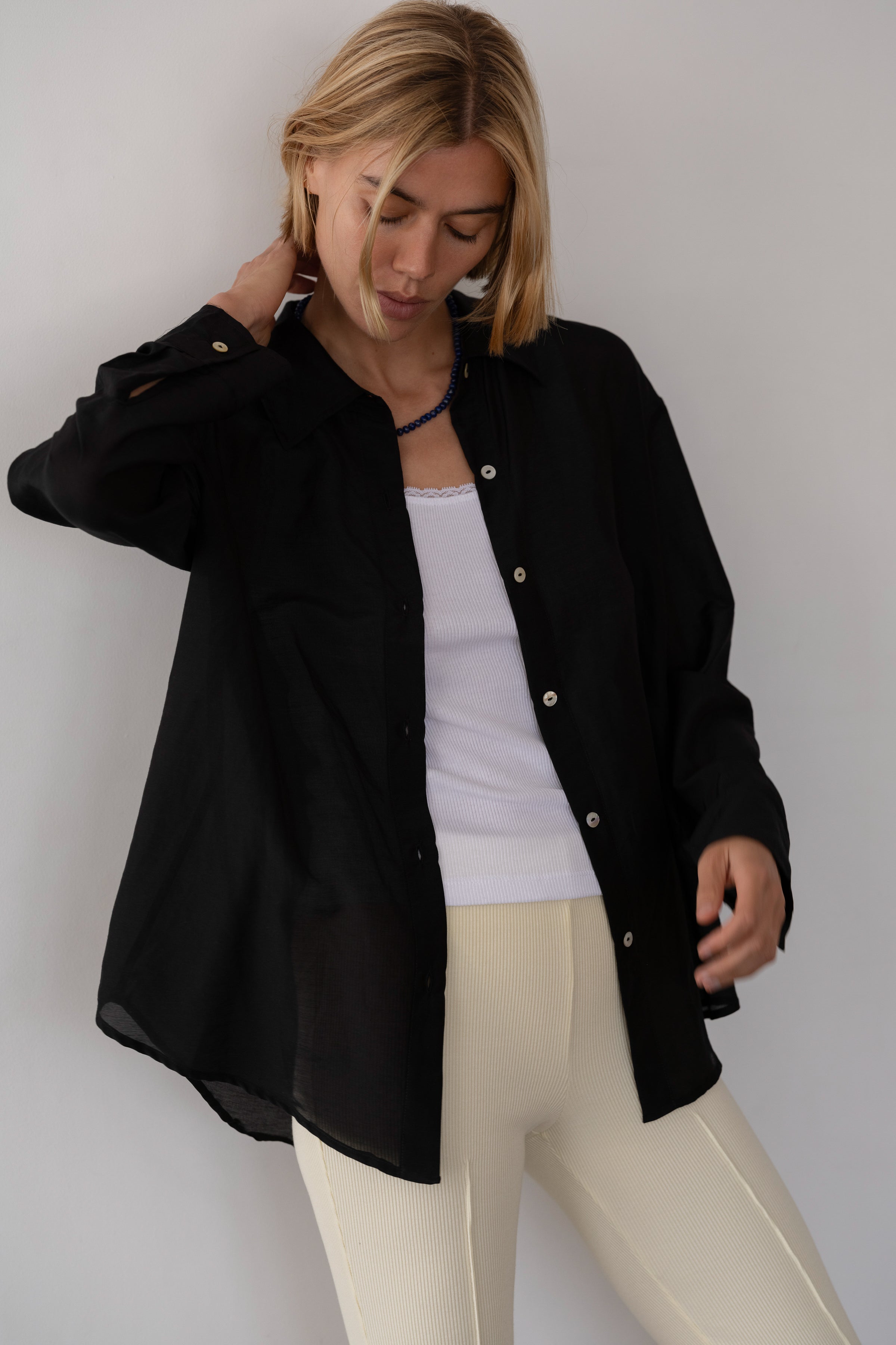 The Silk Cotton Sheer Shirt