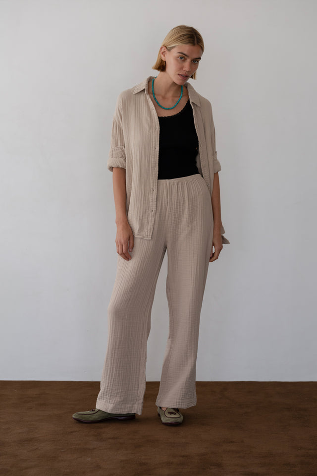 The Bubble Crop Simple Pant