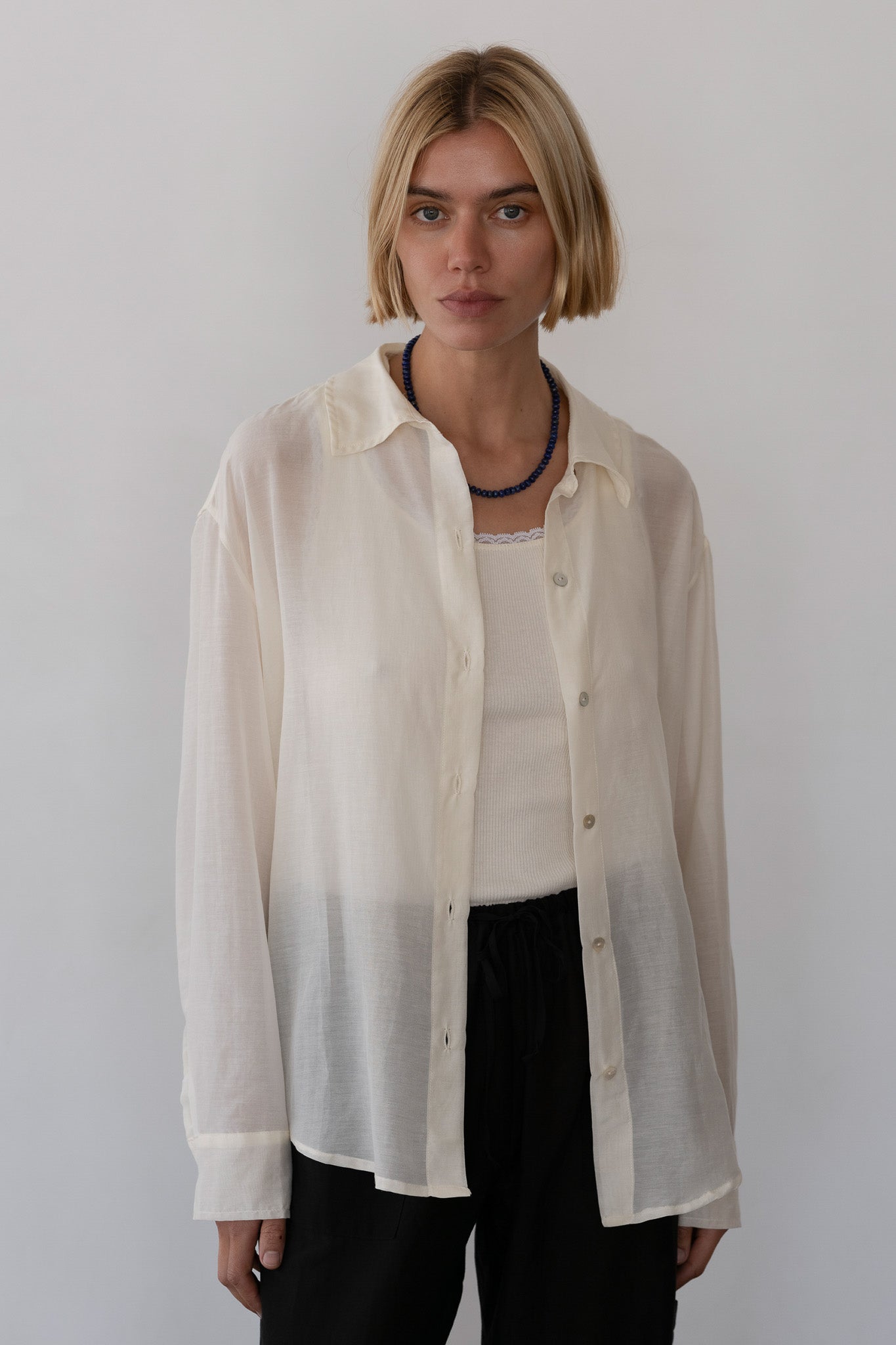 The Silk Cotton Sheer Shirt