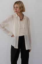 The Silk Cotton Sheer Shirt
