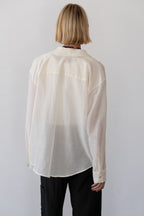 The Silk Cotton Sheer Shirt
