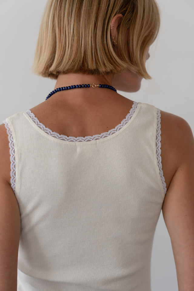 The Vintage Rib Lace Tank