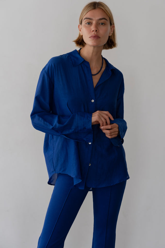The Silk Cotton Sheer Shirt