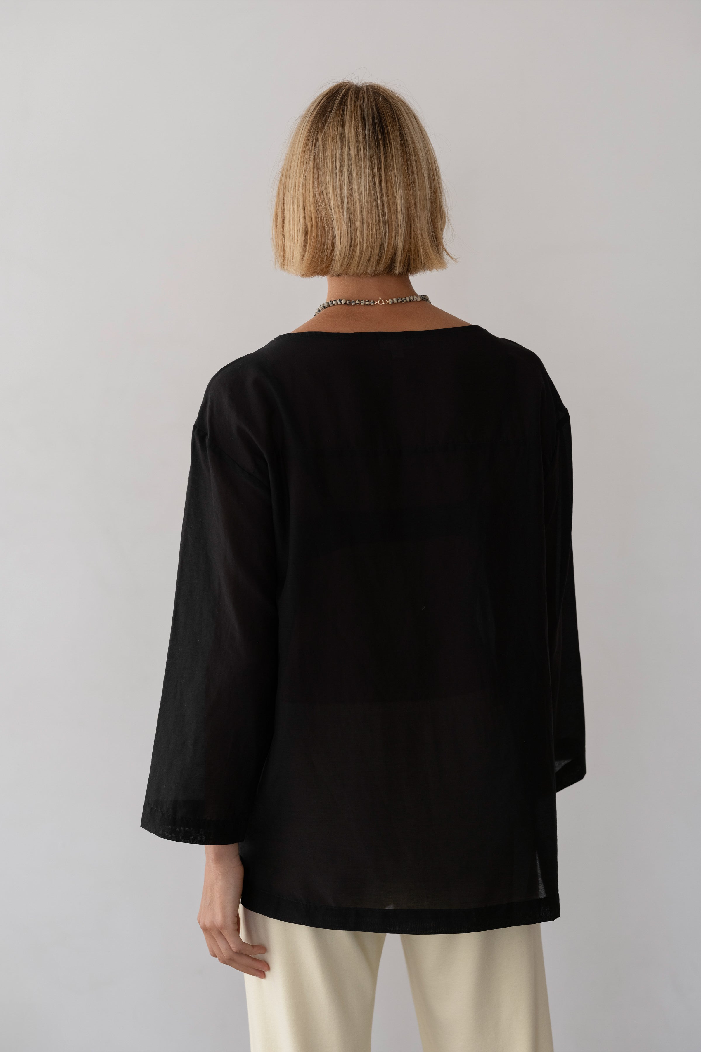 The Silk Cotton Sheer Boatneck