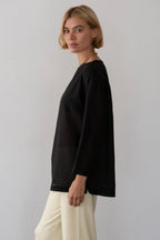 The Silk Cotton Sheer Boatneck
