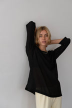 The Silk Cotton Sheer Boatneck