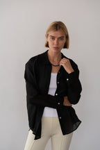 The Silk Cotton Sheer Shirt