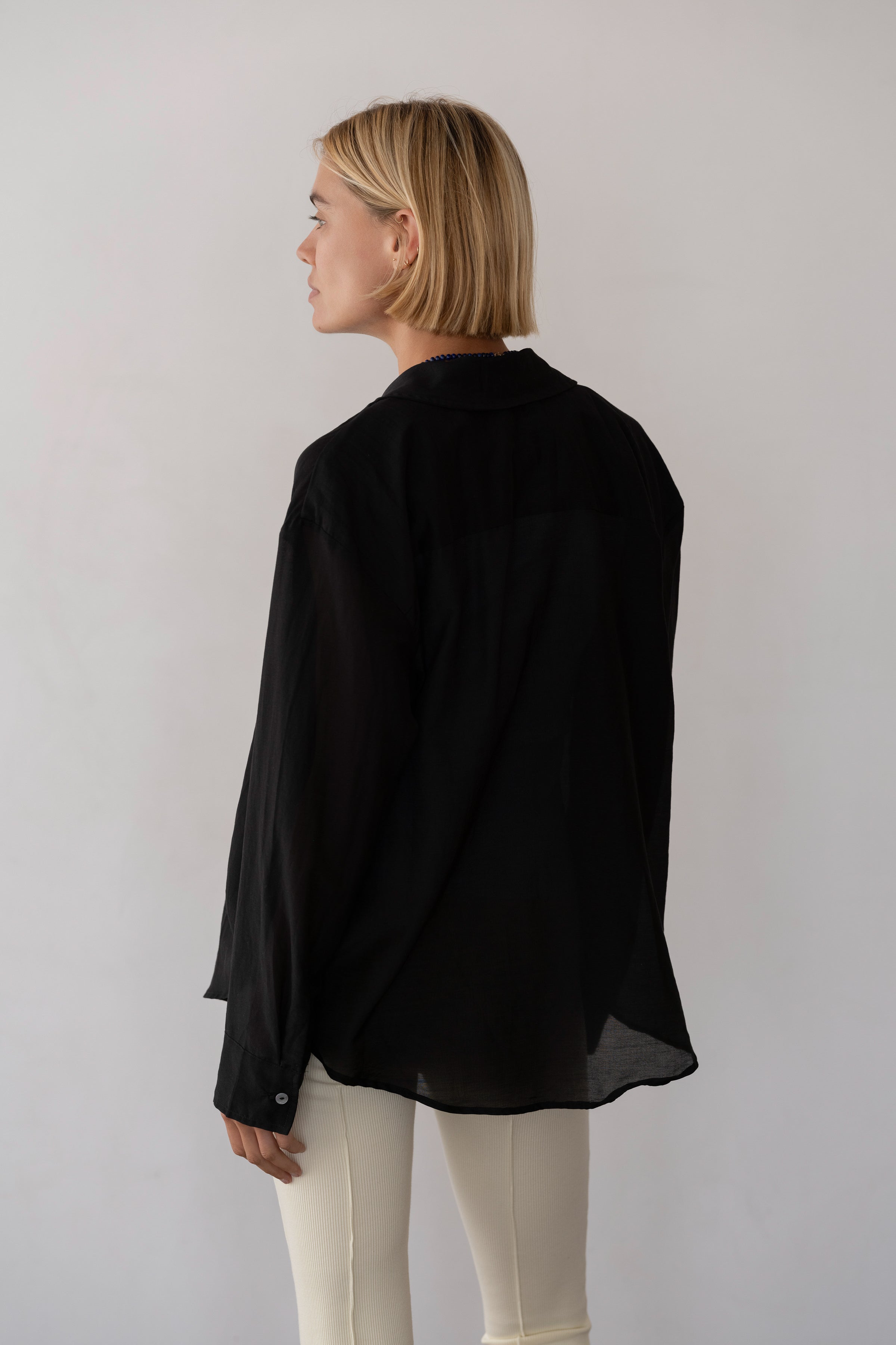 The Silk Cotton Sheer Shirt