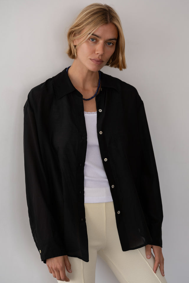 The Silk Cotton Sheer Shirt