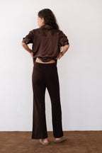 The Pointelle Simple Crop Pant