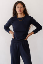 The Pointelle Long Sleeve Tee