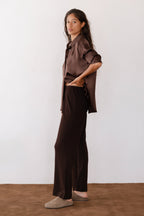 The Pointelle Simple Crop Pant