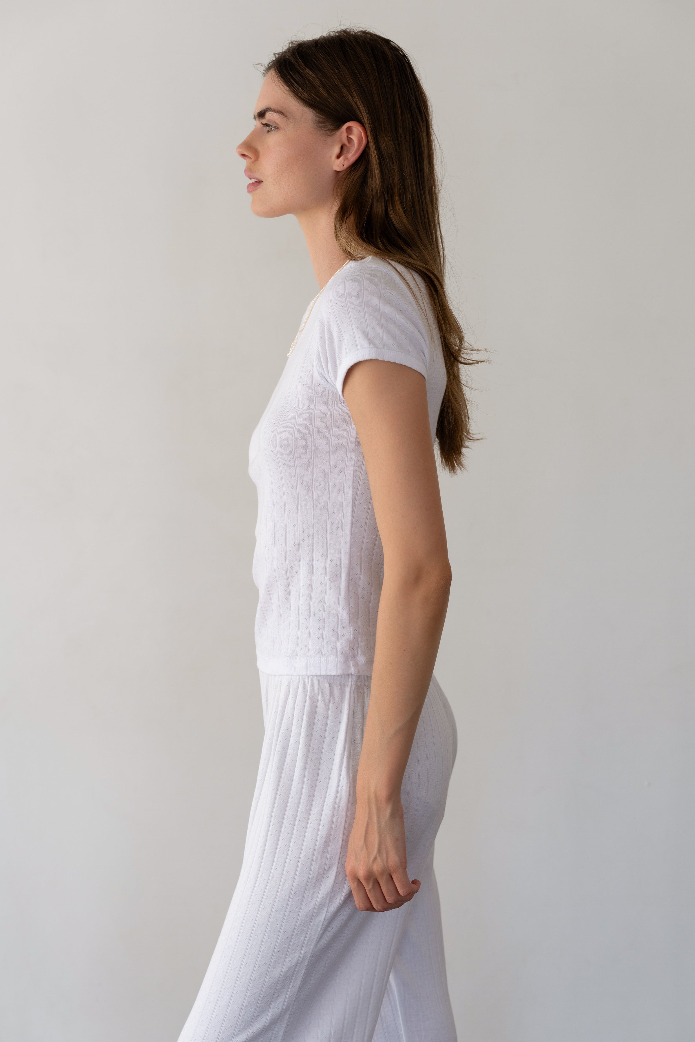 The Pointelle Baby Tee