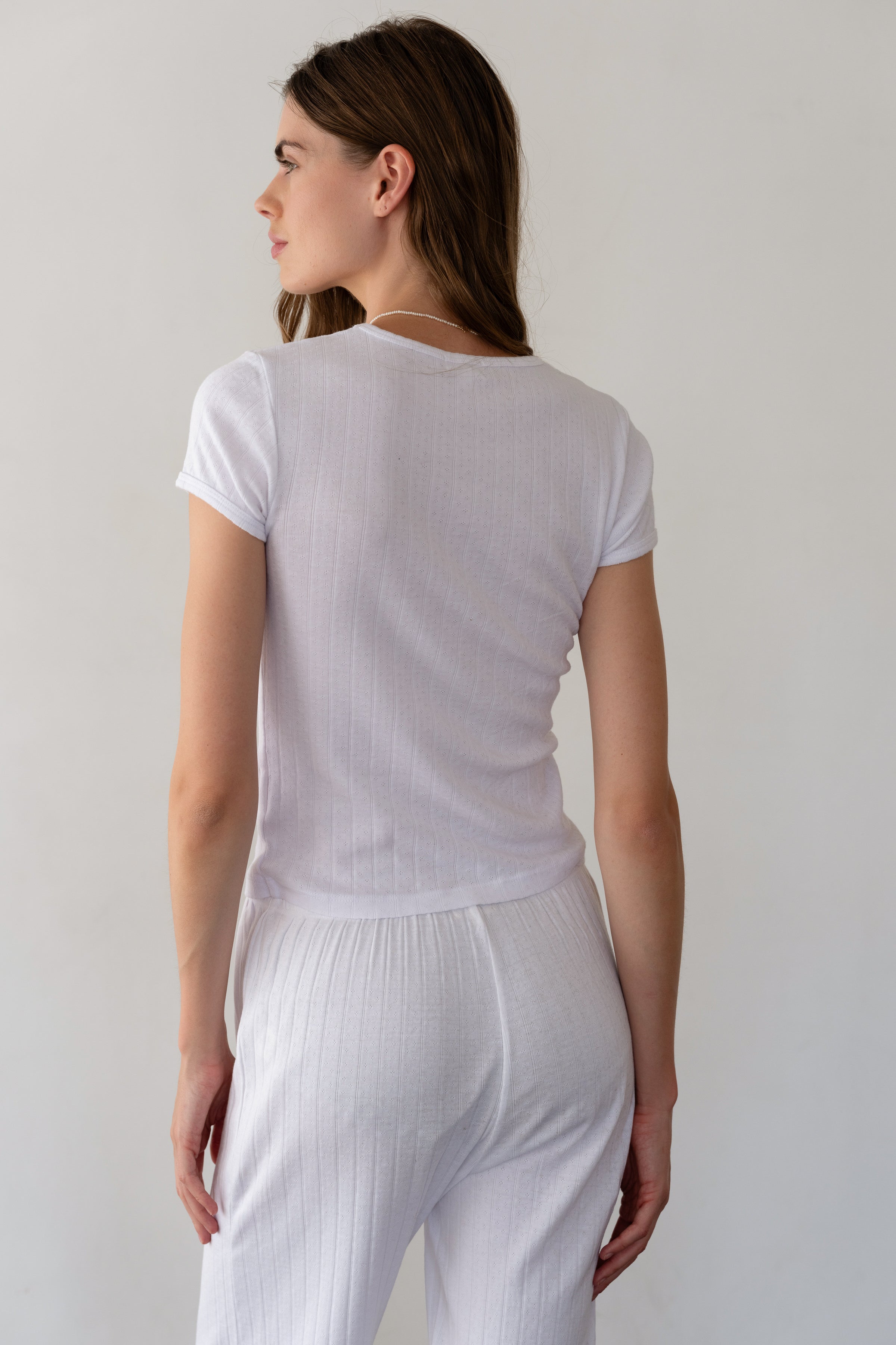 The Pointelle Baby Tee