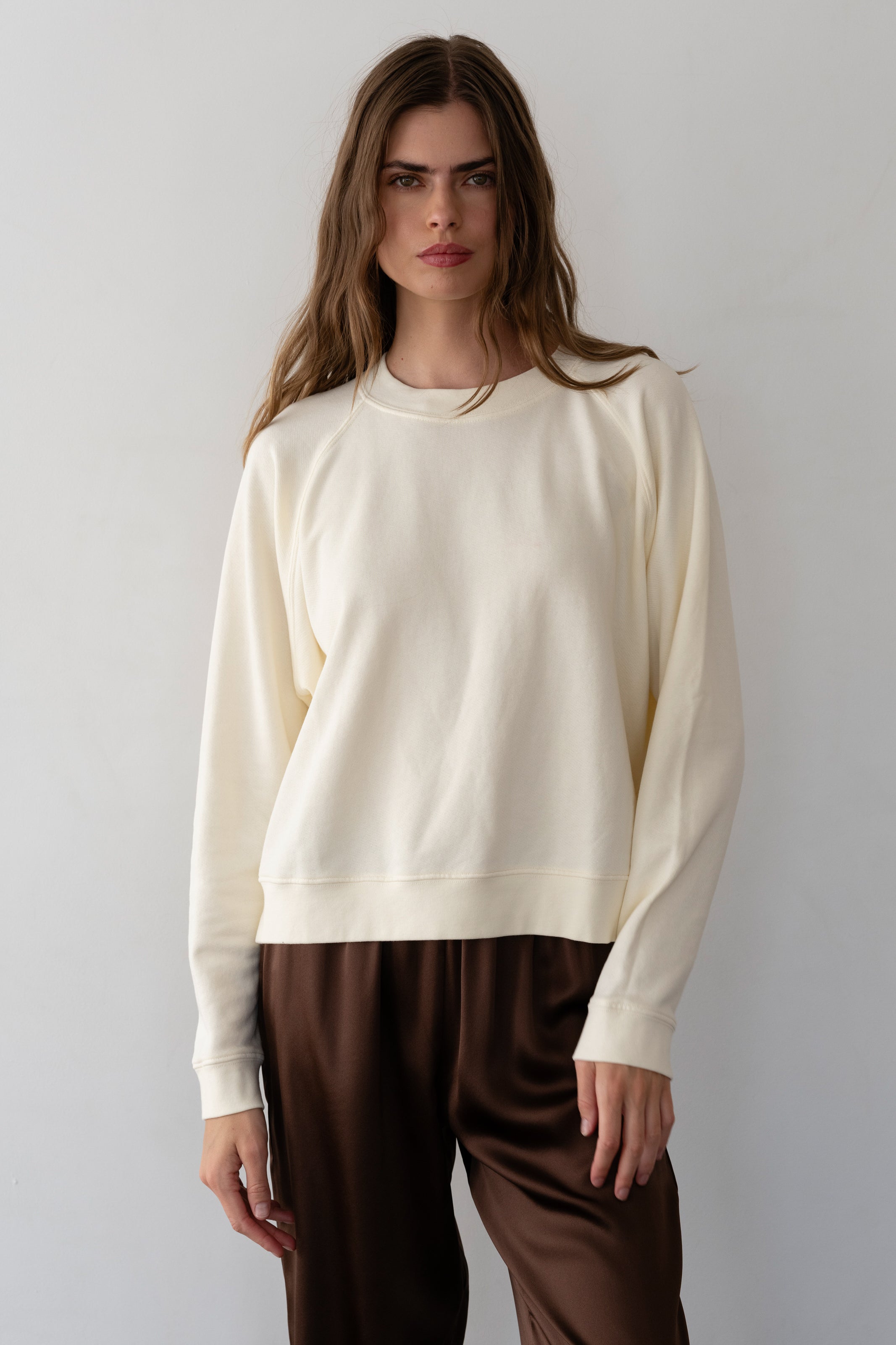 Eco Silk Soft Sweatshirt Women The Eco-Terry Crewneck