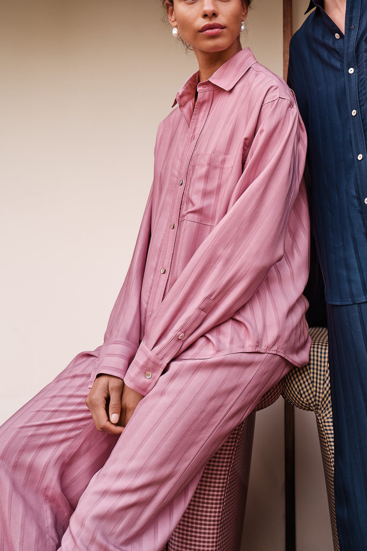 The Shadow Stripe Simple Pant