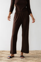 The Pointelle Simple Crop Pant