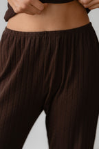 The Pointelle Simple Crop Pant