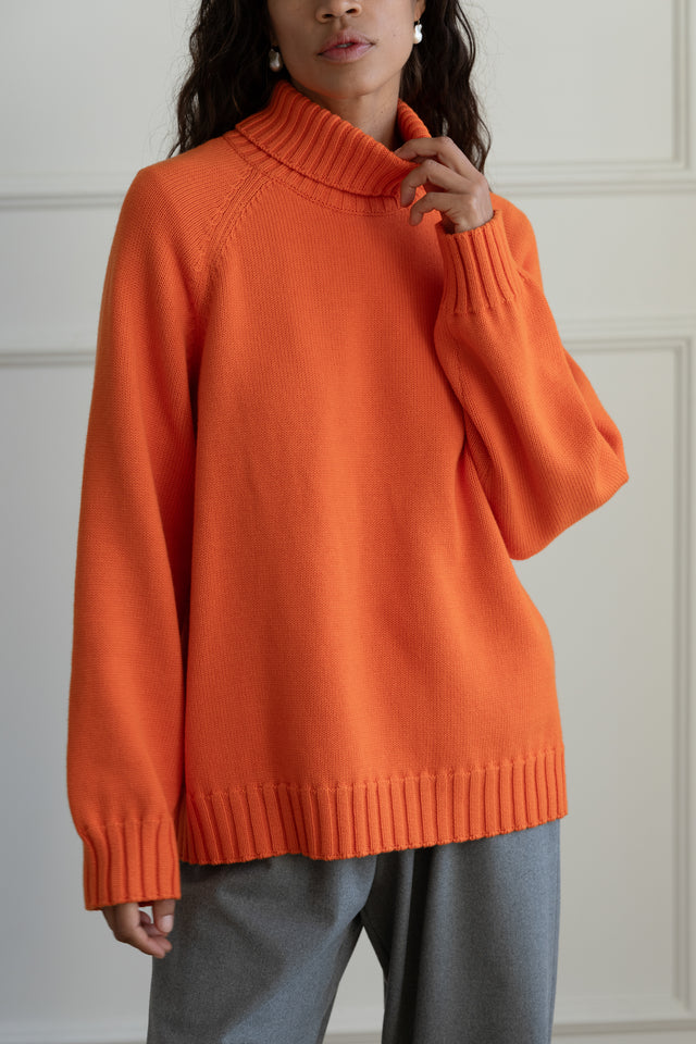 The Cotton Cashmere Turtleneck Sweater