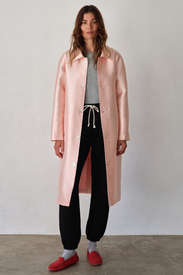 The Satin Car Coat