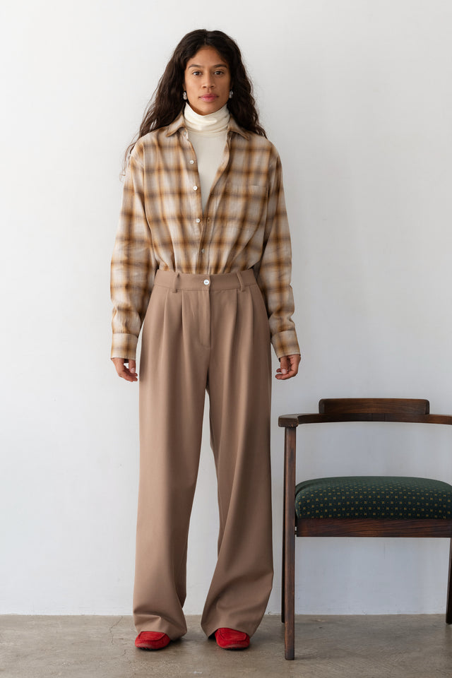 The Flannel Pleated Trouser